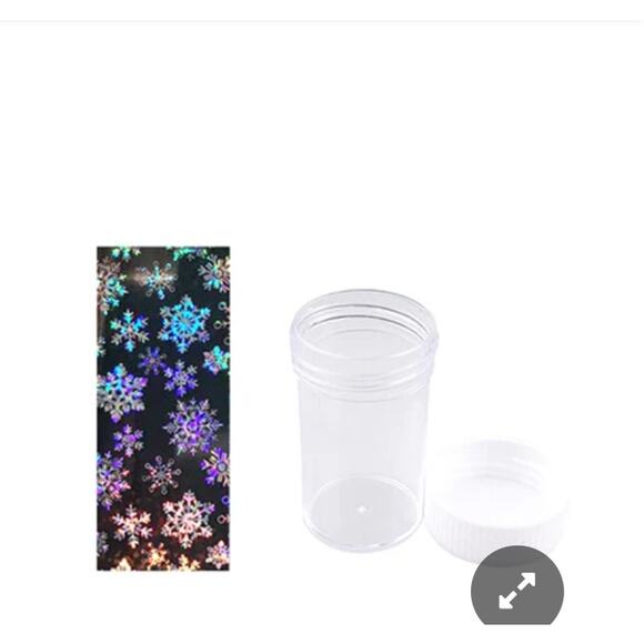 Holographic Christmas Snowflake Nail Art Stickers Xmas Nail Foils - Picture 4 of 6